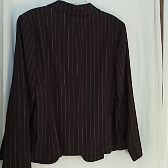 Ralph Lauren brown pinstripe blazer 16W - Picture 5 of 6
